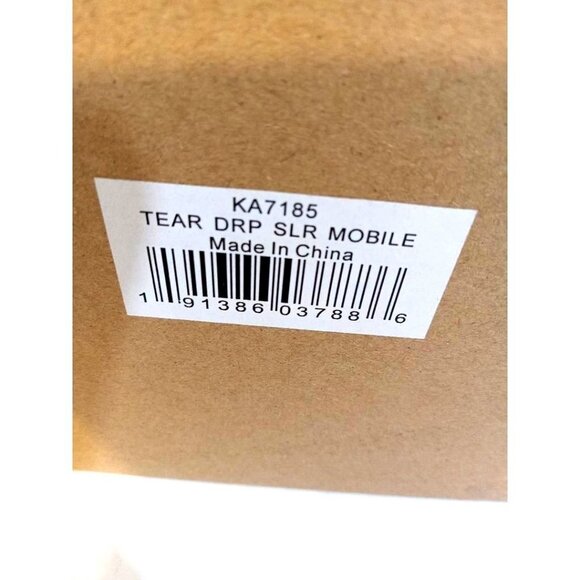 Wind And Weather Solar Lantern Blue Tear Drop Battery Operated Solar Mobile - Picture 6 of 7